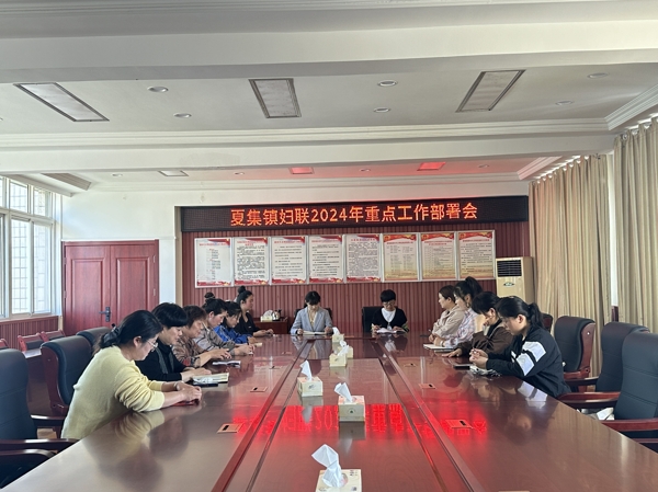 毛集实验区夏集镇妇联召开2024年重点工作部署会