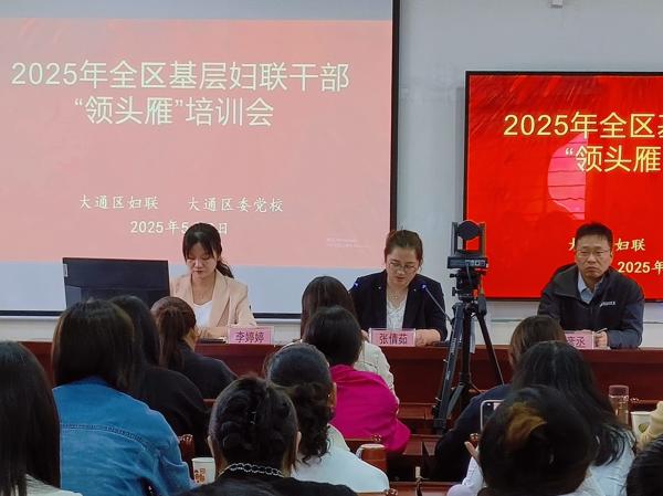 大通区举办2025年基层妇联干部“领头雁”培训会